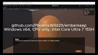 EmberKeep: Running a Local LLM Inside Unity 6 at 60 FPS