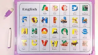 Давайте выучим Буквы Английского Языка и Слова для Дошкольников | Kids Rainbow ABV