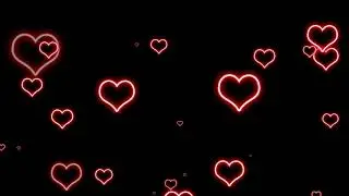 Black screen overlay effect video || Black Screen effects for Background , status neon hearts
