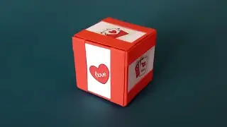 ФОТО КУБ: Романтичный подарок своими руками • Оригами фотокубик из бумаги • Origami Photo Frame Cube