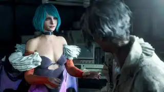 Ashley Cosplaying Morrigan Aensland - Resident Evil 4 Remake