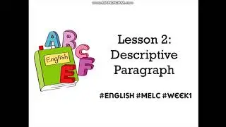English Week 1 and 2 1st QT