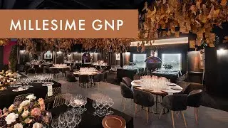 Installation of a mural on Millesime GNP exhibition