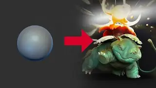 How To Sculpt Pokemon in zBrush (Venusaur Timelapse 3/3)