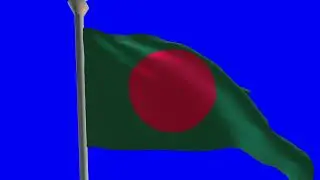 Bangladesh national flag Animation Green Screen No Copyright Stock footage 2k_Shutterstock BD