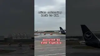 What happened to ✈️ LH1364 flight Frankfurt 🇩🇪 👉 Krakow 🇵🇱 today ❓Why they returned ❓❓❓#shorts