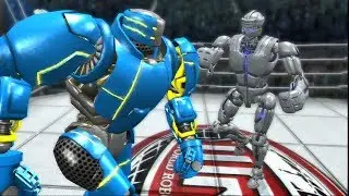 REAL STEEL THE VIDEO GAME - GIGAVOLT vs SEAHAWK & JASPER (Walkthrough) WRB 2 STAGE