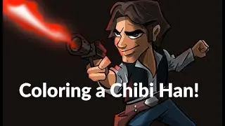 Coloring a Chibi Han Solo Using Procreate - Part 3 of 3
