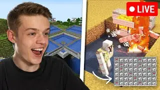 THE FINAL FARM (for now) BUILDING A MINECRAFT JAVA IRON FARM! - Minecraft Live 🔴