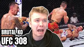 Ilia Topuria KNOCKS OUT Max Holloway | UFC 308 Full Fight REACTION!