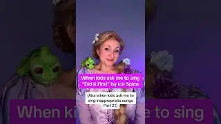 When Kids Ask Me To Sing He Did It First By Ice Spice #icespice #rapunzel #shorts