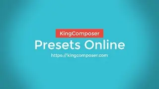 Presets Online - KingComposer page builder