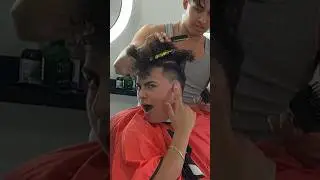 Bro cooked his ahh🤣🤣 watch full video #haircut #selfmadebarber #barbershop #barberhustle