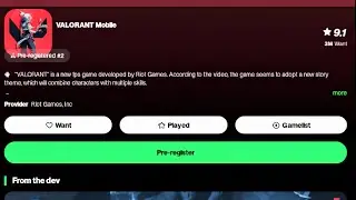 Pre-register VALORANT mobile now !