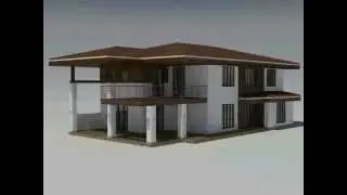 Проект Гаронна, дом с панорамными окнами и террасами