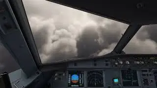 Rainy departure out of Vaernes Trondheim | MSFS - Fenix A320