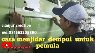 cara jidar dempul  pake siku alumunium