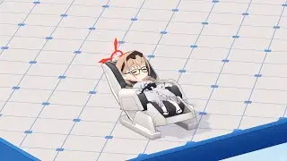 [Blue Archive] ~Chinatsu (Hot Spring ver.)~ Cafe Furniture Interaction