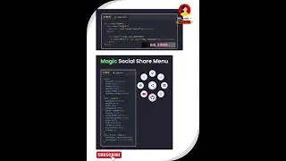 #Magic social share menu Using HTML and CSS 💥💯