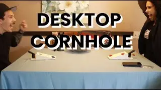 DESKTOP CORNHOLE (LOSER HAS TO TAKE A SHOT)