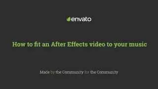 How to stretch an After Effects video to fit your music
