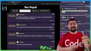 2023-02-08 - CODE Q&A - env type completion, should you learn react, dockerize php+mongodb and more!