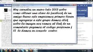 como hackear un facebook (2013)