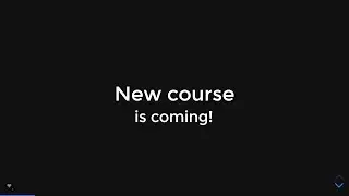 A New Course Is Coming