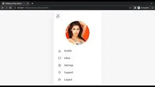 Sliding Action Menu with HTML, CSS, Javascript - App Stack