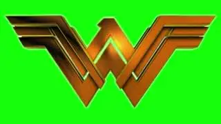 Wonder Woman logo Green Screen