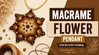 МАНДАЛА ЦВЕТОК МАКРАМЕ. MANDALA FLOWER MACRAME.