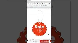How to create Sale Tag 🔖 in #coreldraw #coreldrawtutorial #designing