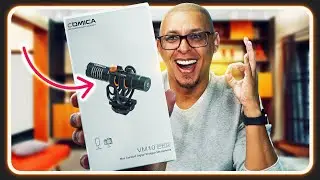 MICROFONE COMICA VM10 PRO. Ótimo para câmeras e smartphones. Microfone custo beneficio!