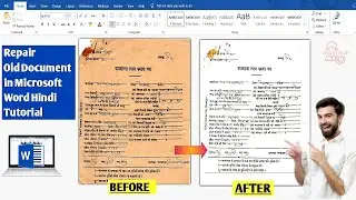 How To Repair Old Document in Microsoft Word Free Hindi Tutorial