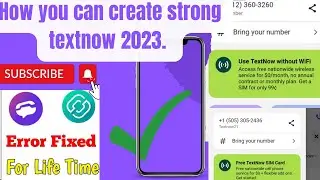 TEXTNOW UPDATE 2023 , HOW TO CREATE STRONG TEXTNOW 2023    #textnow #2023 #sms #capcut #get #how