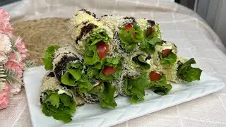 Рулеты из БАКЛАЖАНА🍆 и КАБАЧКА😋| Вкусная ЗАКУСКА👍🏼| Дәмді тіскебасар дайындаймыз🤩