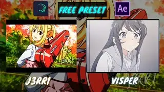 Alight motion vs After effects | Free preset | Visper Remake |