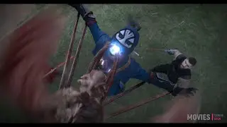 The Ten Rings vs  The Villagers Fight Scene No BGM