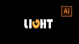 How to design a logo | Light logo | Adobe illustrator tutorial | 1 minute tutorial