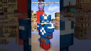 Minecraft: Captain America Armor Trim #shorts #marvel