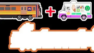 Ice Cream Truck + Subway | Street Vehicles | Railway Vehicles | Mashup Vehicles | Pixel City