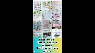 Modal Hape + Printer Wireless Udah bisa bikin kek gini