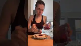 Receita de panqueca doce proteica! #cafedamanha #receita #asmr #vegano