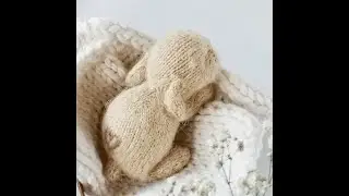 Sleeping bunny pattern. Face decoration.