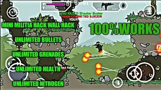 MINI MILITIA HACK WALL HACK UNLIMITED BULLETS &GRENADES&HEALTH&NITROGEN 100%WORKS IN TELUGU