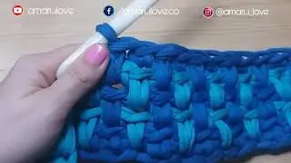 🧶Punto bonito y fácil para tapetes, bolsos y canastos!