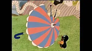 The Cute Mole and Umbrella