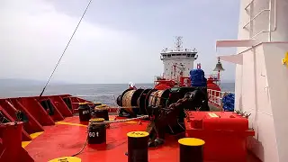 windlass repairing at sea