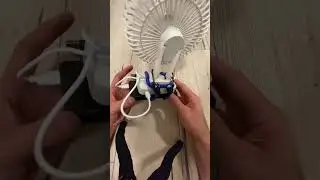 USB-C fan + bungee cord + external battery = ?