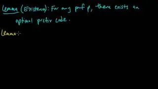 (IC 4.6) Optimality of Huffman codes (part 1) - inverse ordering